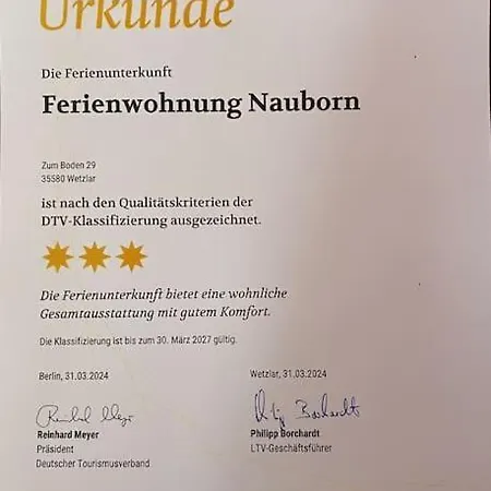 Ferienwohnung Nauborn Mit Grosser Uberdachter Terrasse, Ruhig Gelegen * Wetzlar