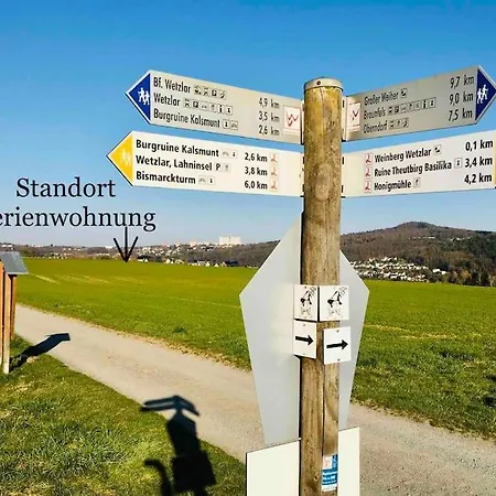 Ferienwohnung Nauborn Mit Grosser Uberdachter Terrasse, Ruhig Gelegen